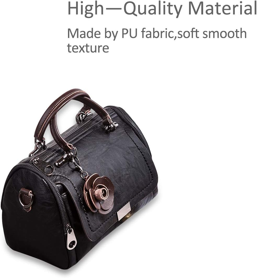 NICOLE&DORIS Fashion Handbags for Women Top-Handle Bag Retro Crossbody Bag Flower Handbags for Lady Messenger Bag Elegant Shoulder Bag