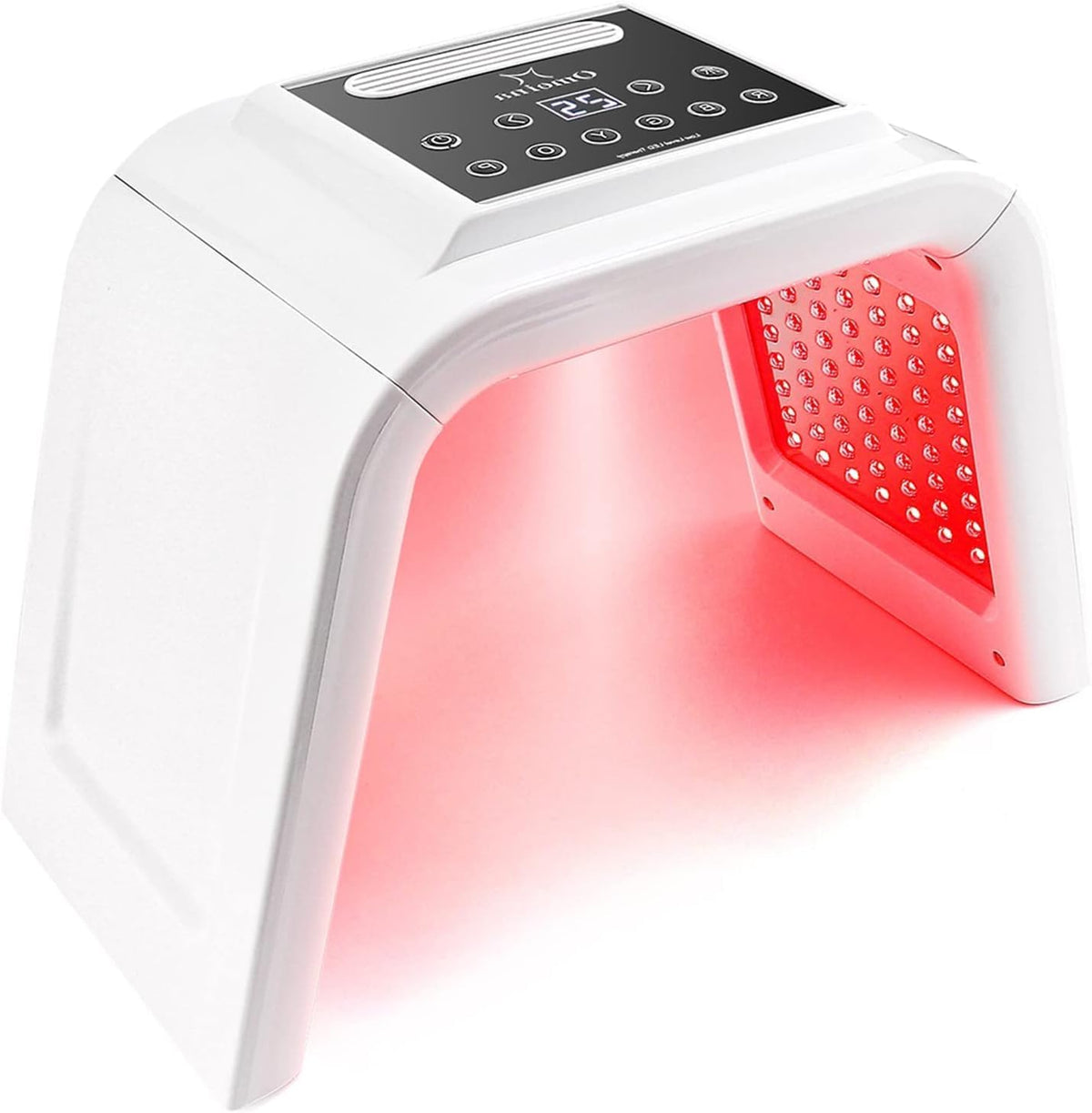 Red Light Therapy Lamp with Nano Spray,6 Colors Led Light Therapy Mask,Pdt Machine,Led Face Light Therapy Mask,178Pcs Leds, UK Plug, Anti-Anging,Rejuvenation,Firming,Smooth Wrinkle,Skin Brighten,White