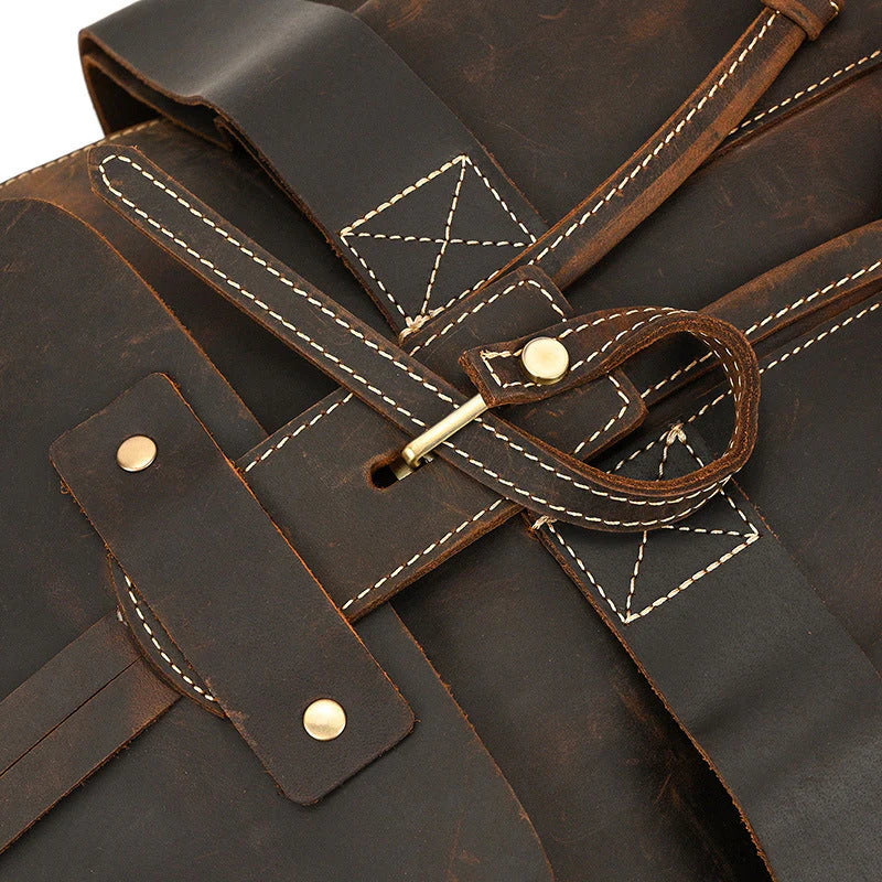 Damen Leder Rucksack 20L Kalyra – Vintage Backpack Aus Echtleder