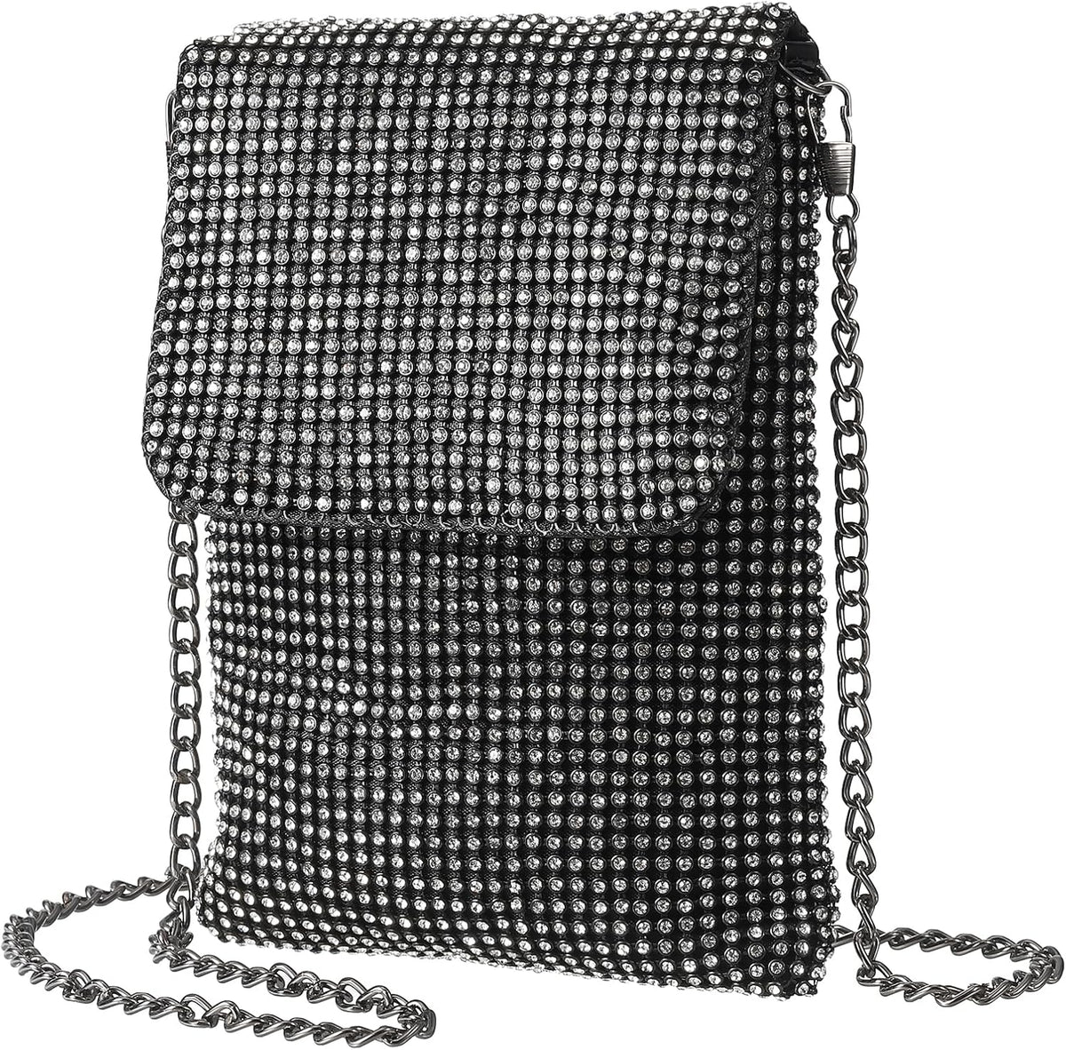 Evening Handbags Clutch Purses for Women, Crossbody Bag Crystal Rhinestone Purse Shoulder Bag Sparkly