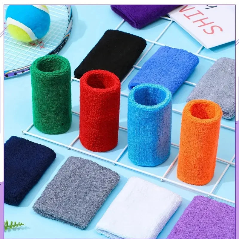 8×10CM Towel Sports Wristbands Tennis Sweat Bands Wrist Guard for Basketball Volleyball Padel Fitness Sweatbands Wrap Padel Cuf