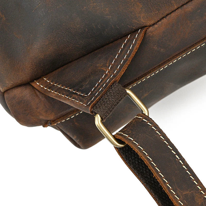 Damen Leder Rucksack 20L Kalyra – Vintage Backpack Aus Echtleder