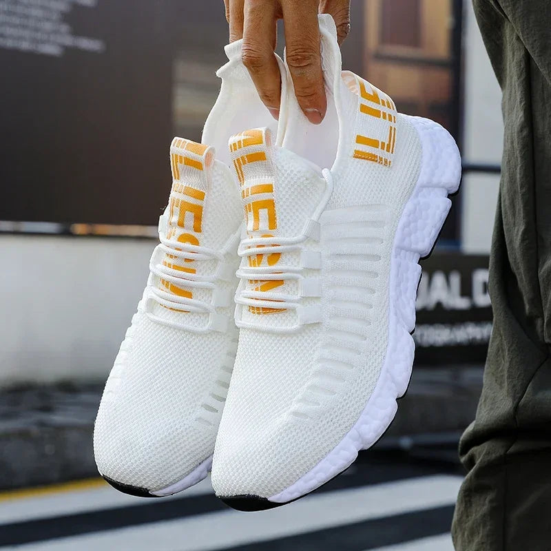 Summer Men Sneakers Lightweight Breathable Mesh Outdoor Casual Shoes Fashionable Tennis Training Shoes Men'S Shoes Free Shipping