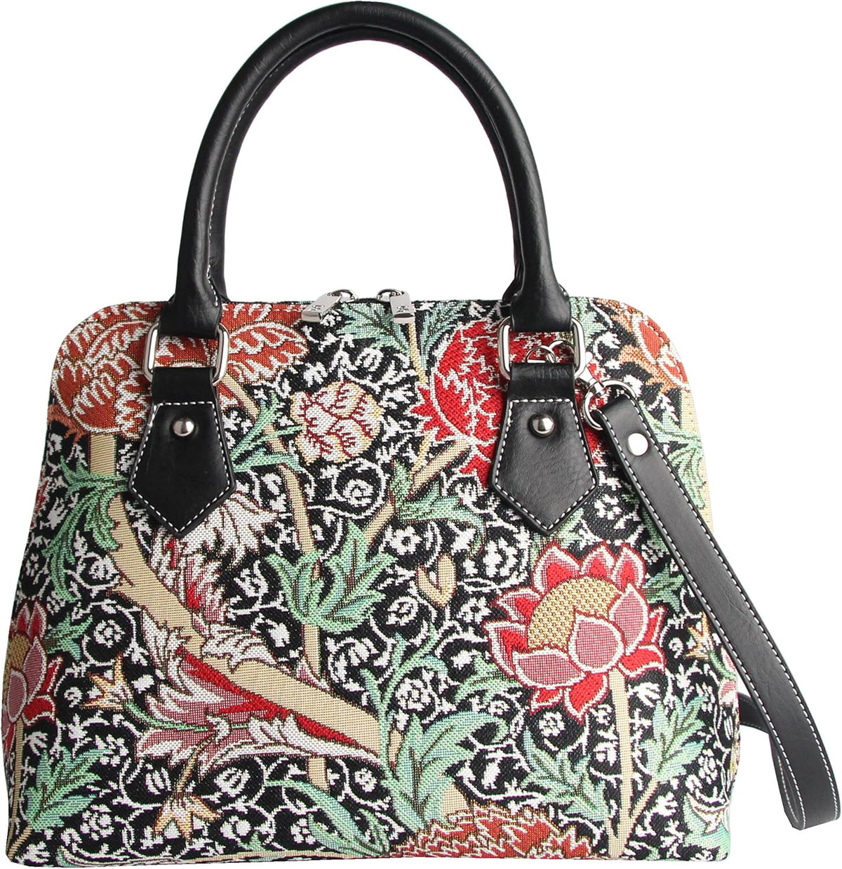 Tapestry Handbags Shoulder Bag and Crossbody Bags for Women with Garden Design