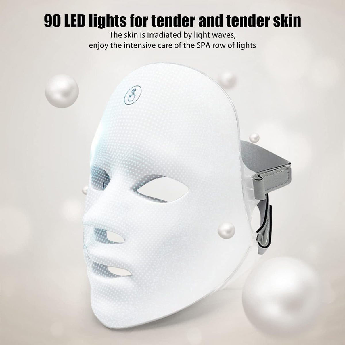 LED Light Therapy Facial Mask - 7 Color Photon Treatment for Skin Rejuvenation, Anti-Aging, Acne Reduction, and Wrinkle Prevention