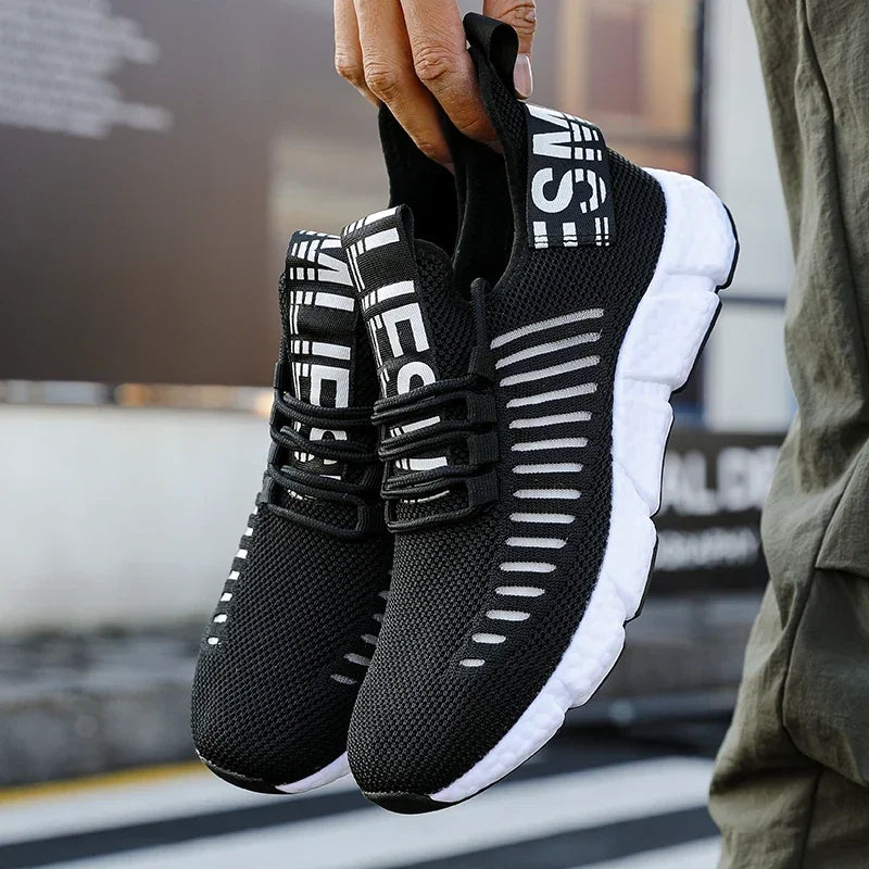 Summer Men Sneakers Lightweight Breathable Mesh Outdoor Casual Shoes Fashionable Tennis Training Shoes Men'S Shoes Free Shipping