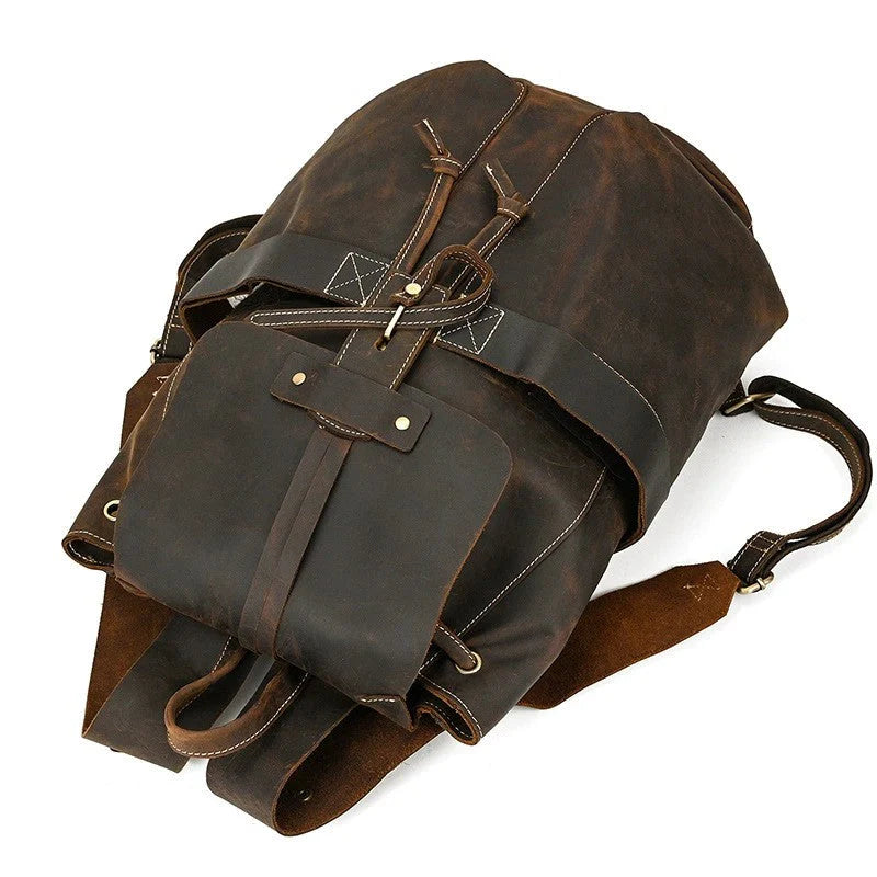 Damen Leder Rucksack 20L Kalyra – Vintage Backpack Aus Echtleder