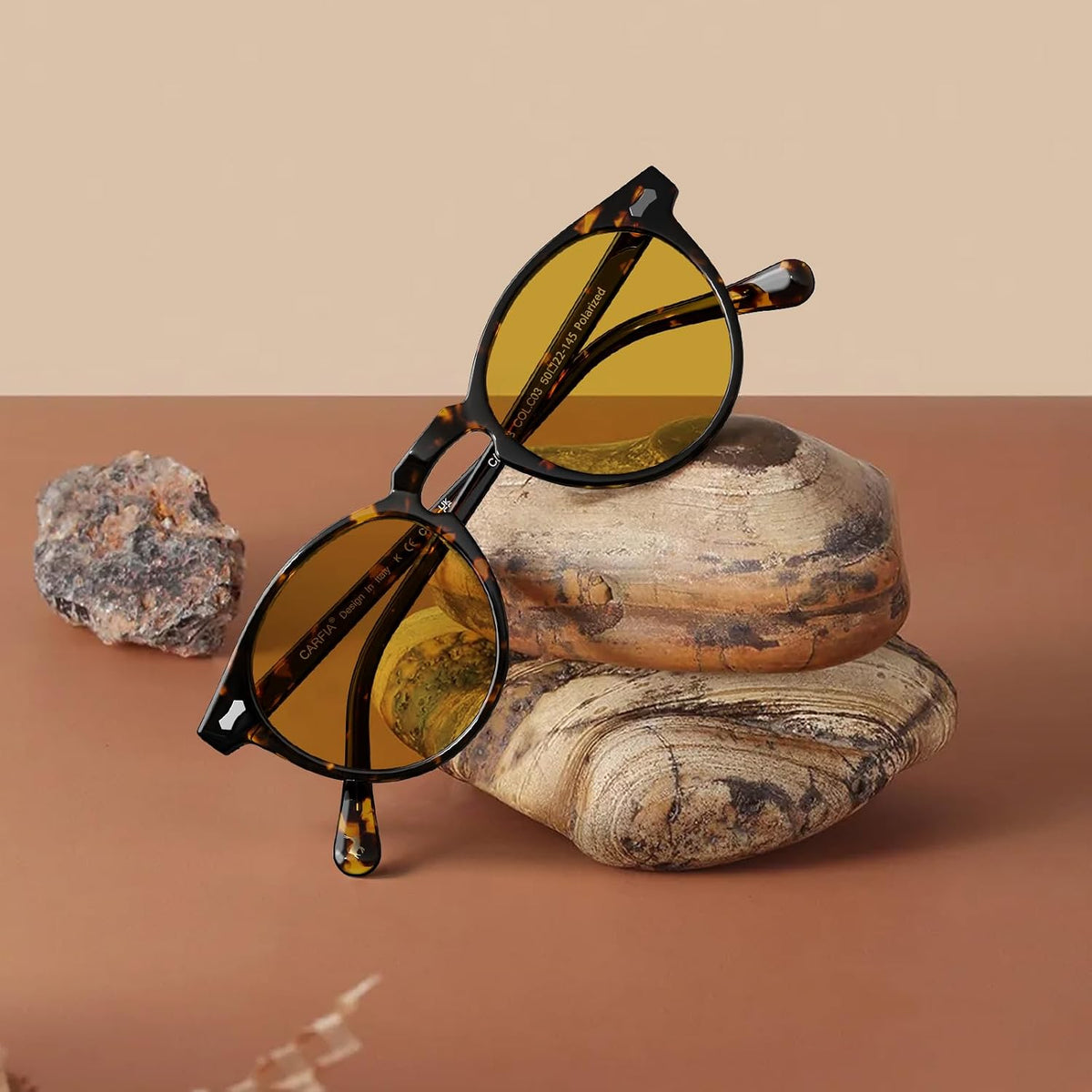 Polarised Womens Sunglasses Vintage UV400 Protection Acetate Frame