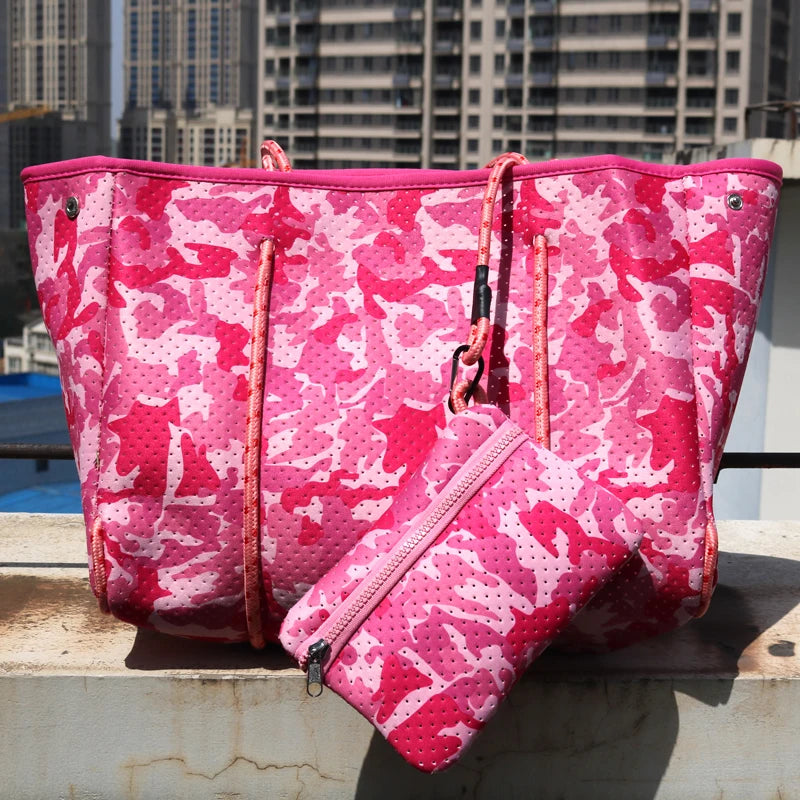 Luxury Tote Shoulder Bag for Women Large Beach Neoprene Light Handbags Bolsas Female