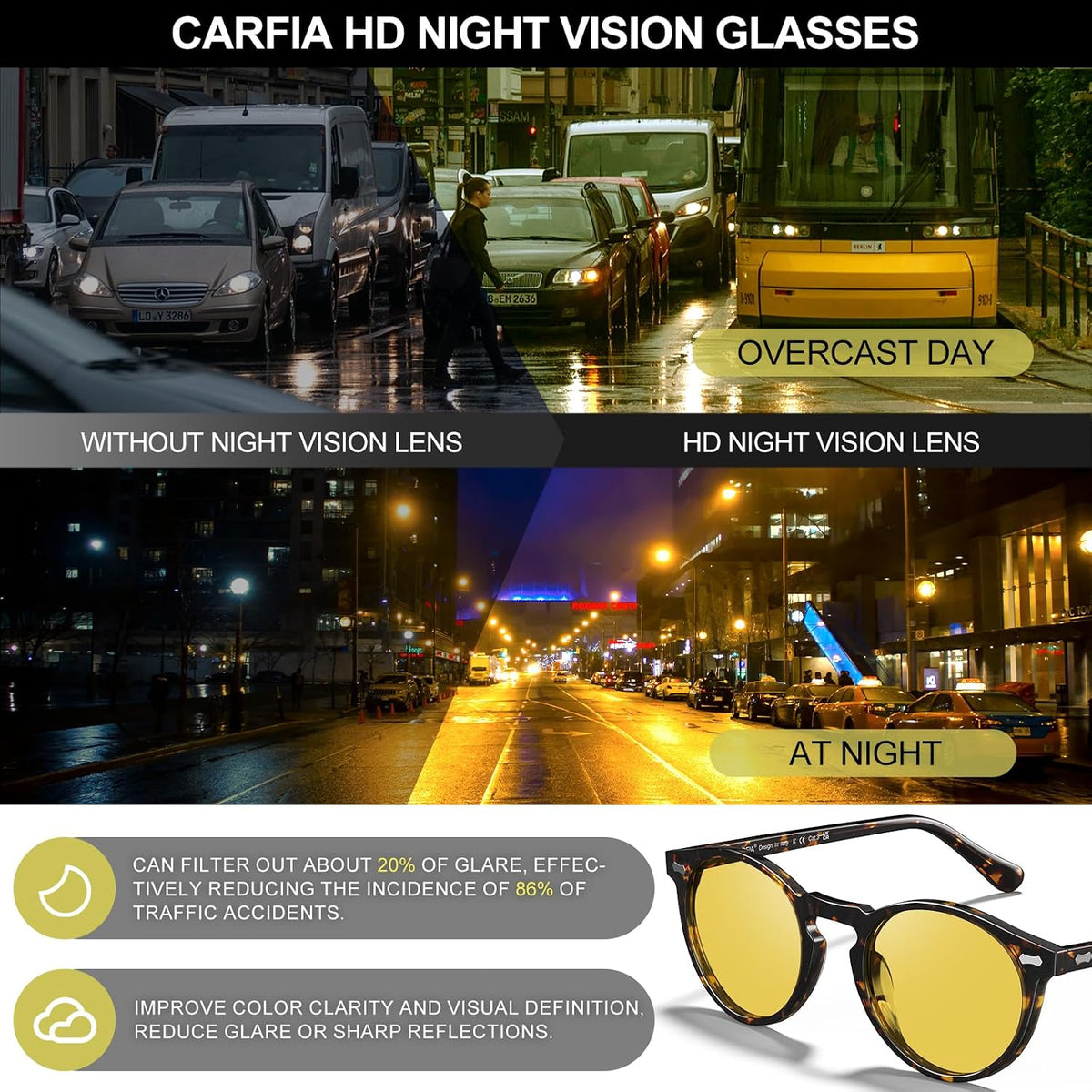 Polarised Womens Sunglasses Vintage UV400 Protection Acetate Frame