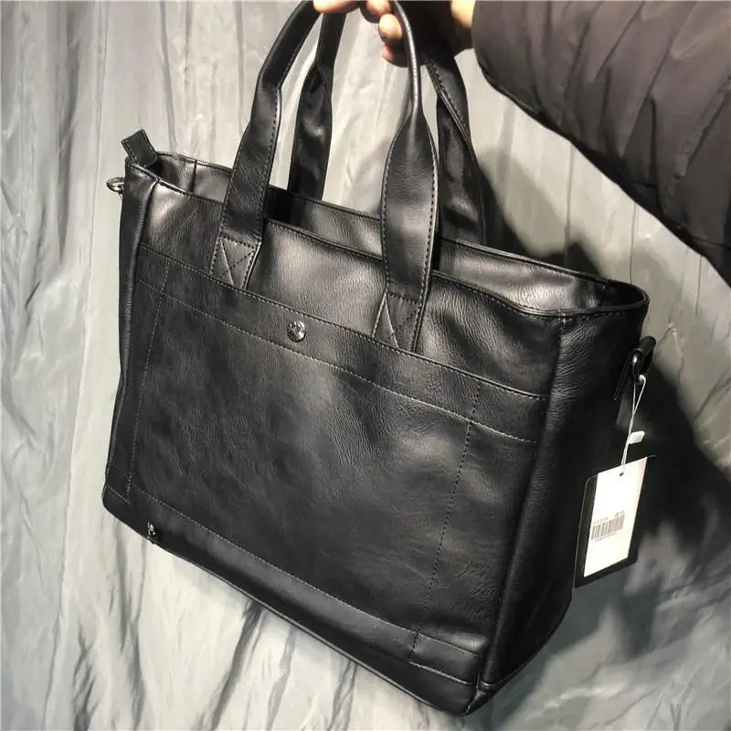 New Korean Men'S Handbags Casual Business Men Shoulder Bag Computer A4 Briefcase Crossbody