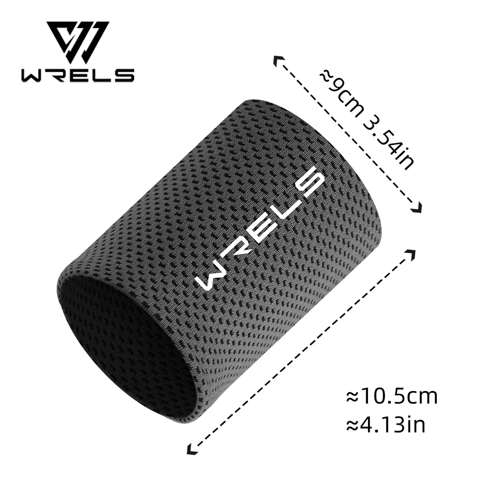 WRELS Cold Wristband Sport Bracers Sweat Towel Cuff Tennis Sweat Bands Guard for Basketball Fitness Sweat Absorption Wristband
