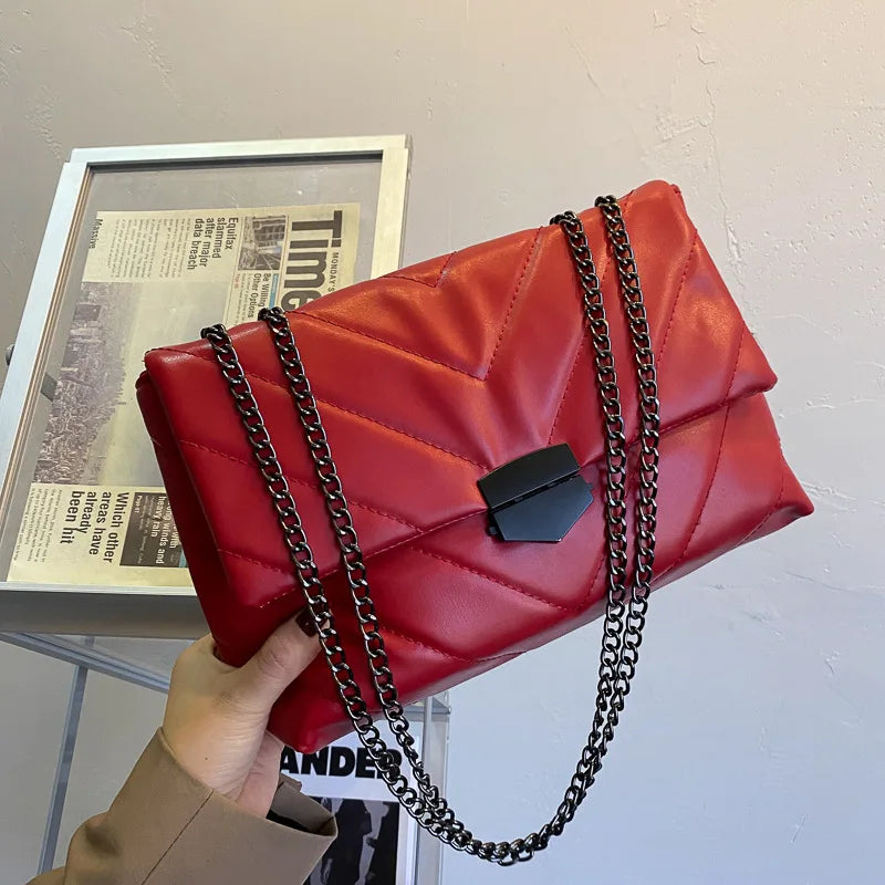 Rivet Chain Small Crossbody Bags for Women Shoulder Messenger Bag Lady Luxury Handbags