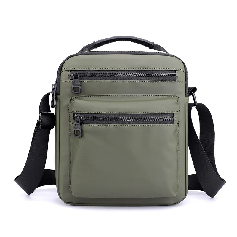 Man Classic Messenger Bag Men'S Multifunction Shoulder Sling Pack Nylon Business Crossbody Flap Male Simple Handbags