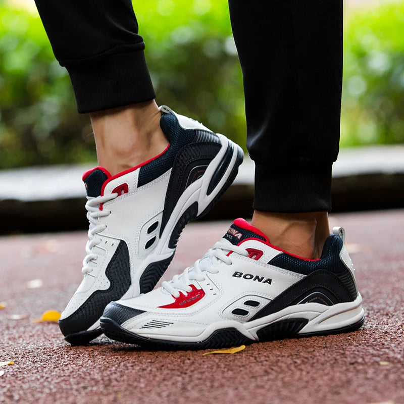New Popular Style Men Tennis Shoes Outdoor Jogging Sneakers Lace up Men Athletic Shoes Comfortable Light Soft