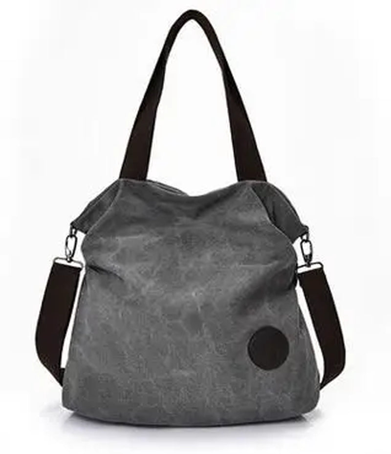 European and American Casual Handbags Simple Art Canvas Portable Shoulder Messenger Bag