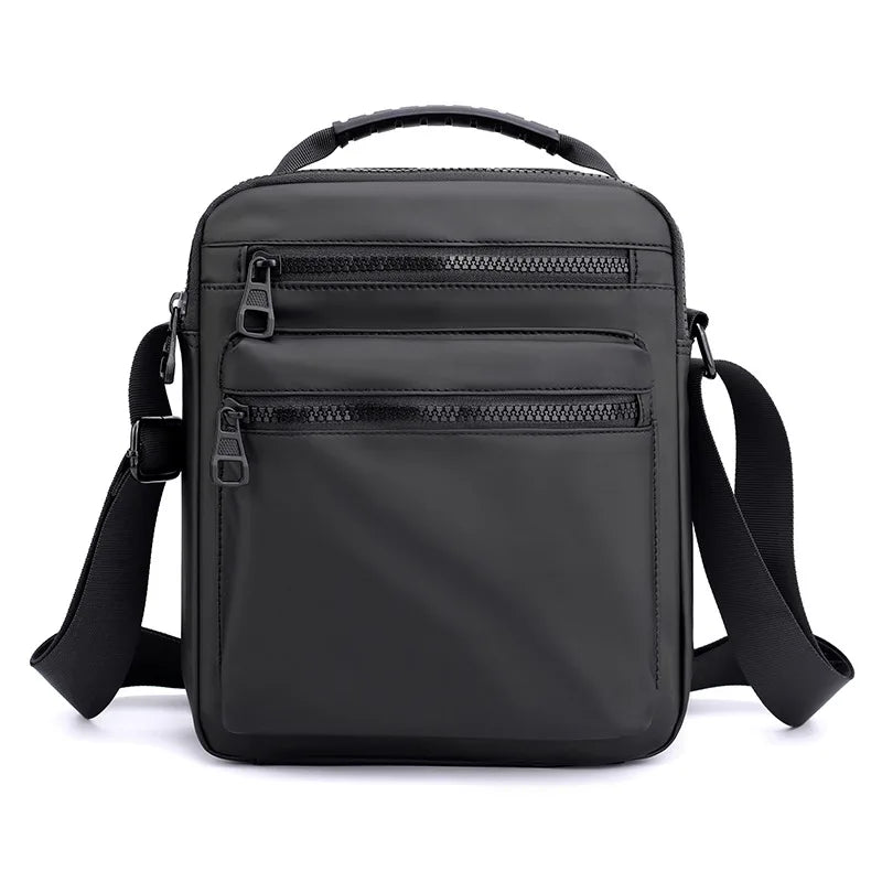 Man Classic Messenger Bag Men'S Multifunction Shoulder Sling Pack Nylon Business Crossbody Flap Male Simple Handbags