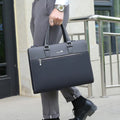 PU Leather Briefcase Bag for Men Laptop Executive Designer Handbags Shoulder Business Male Messenger Crossbody Bag Portfolio
