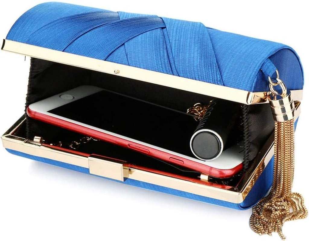 Womens Clutch Purse Ladies Prom Party Wedding Bags Designer Evening Bags, Womens Stunning Tassel Clutch Handbag Ladies Shoulder Bags