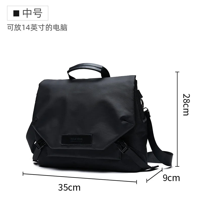 Casual Men'S Crossbody Bag Large Capacity Motorcycle Crossbody Shoulder Bag Men Oxford Waterproof Laptop Handbags Male Satchels