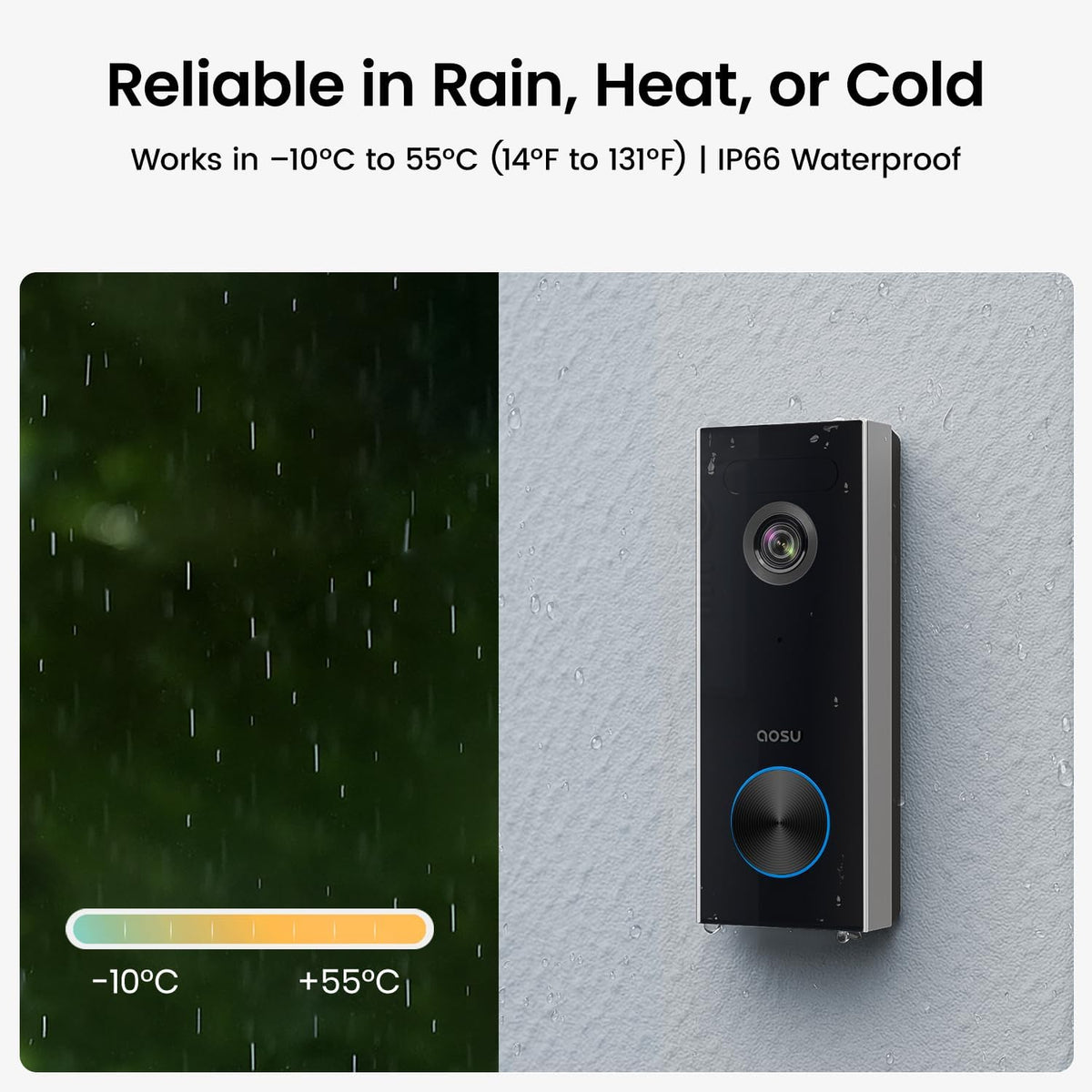 Video Doorbell Wireless, 2K HD Doorbell Camera Wireless,Battery-Powered Doorbell Camera,2.4Ghz Wi-Fi,Human Detection,180-Day Battery Life,Video Calling,Voice Changer,Work with Alexa