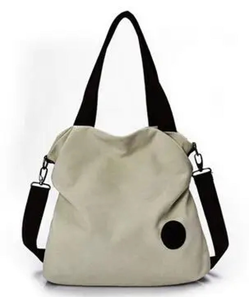 European and American Casual Handbags Simple Art Canvas Portable Shoulder Messenger Bag