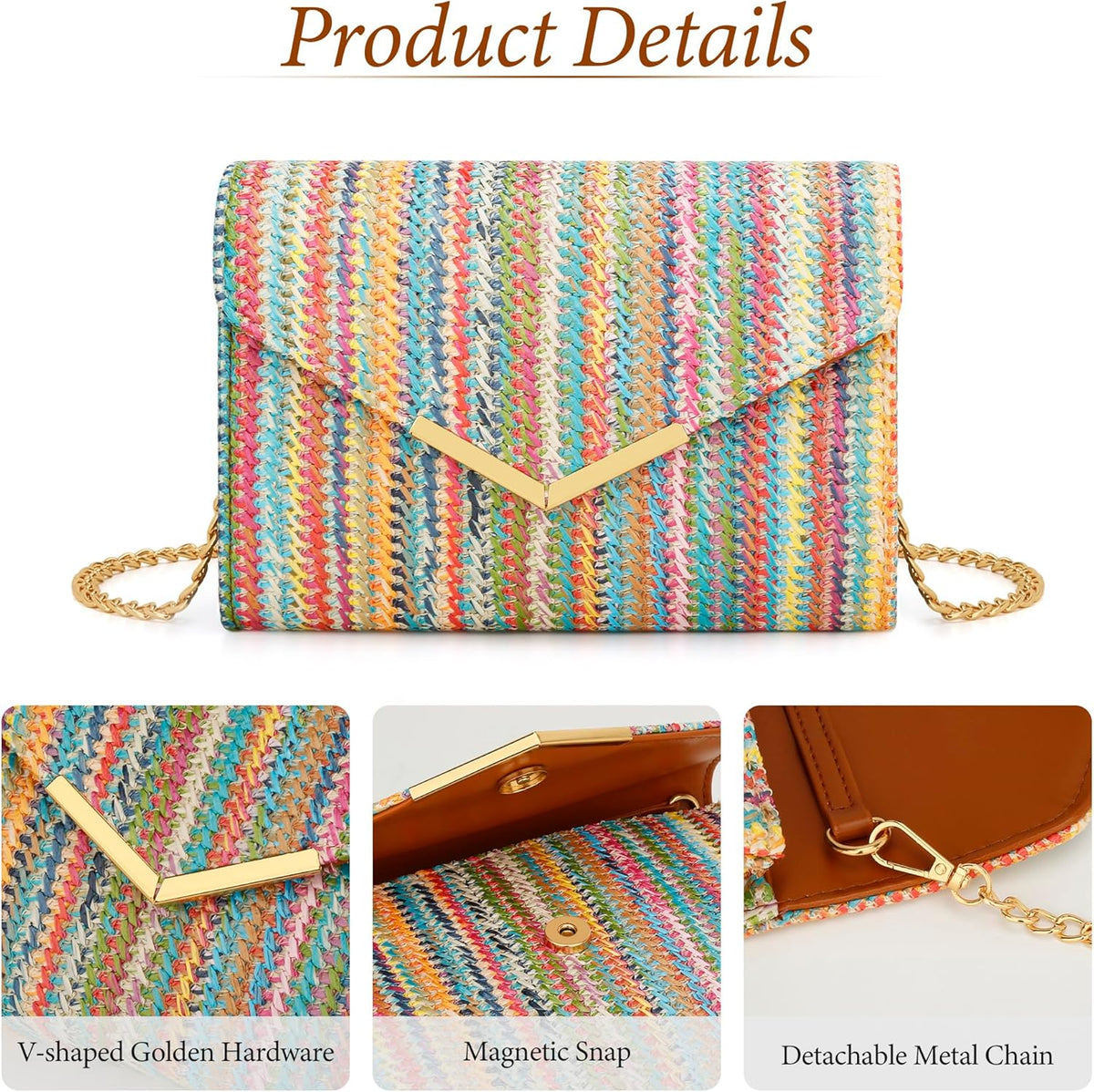 Women'S K-01428A Chevron Clutch Clutch Purse
