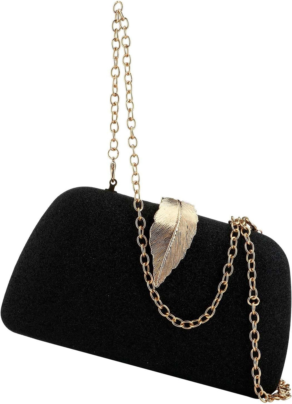Evening Bag - Small Clutch Purses for Women Wedding - Women'S Evening Handbags Formal Crossbody Evening Clutch-Black