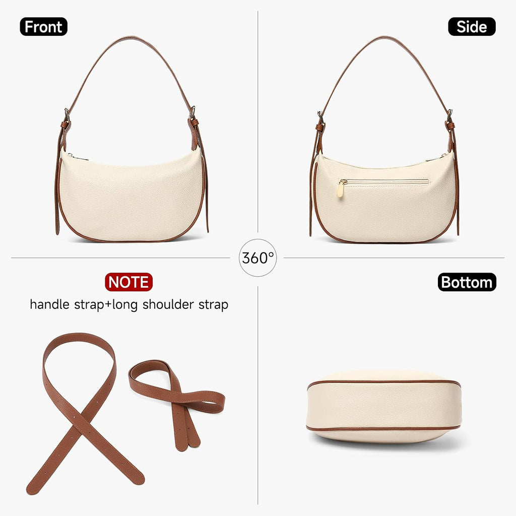 Small Crescent Bag Shoulder Bags for Women，Cute Hobo Purses and Handbags Crossbody with Adjustable Strap