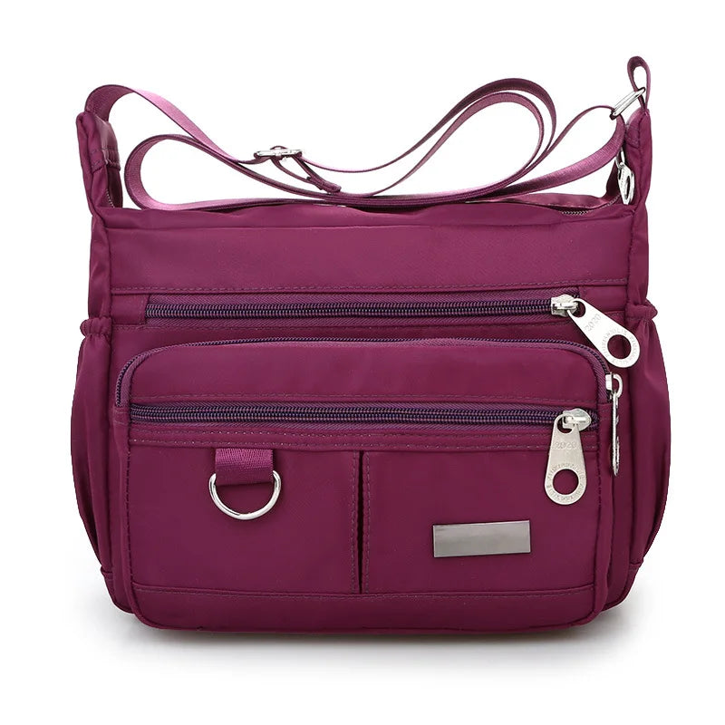 Casual Women Shoulder Messenger Bag Oxford Waterproof Zipper Handbags Package Female Large Capacity Travel Crossbody Bag