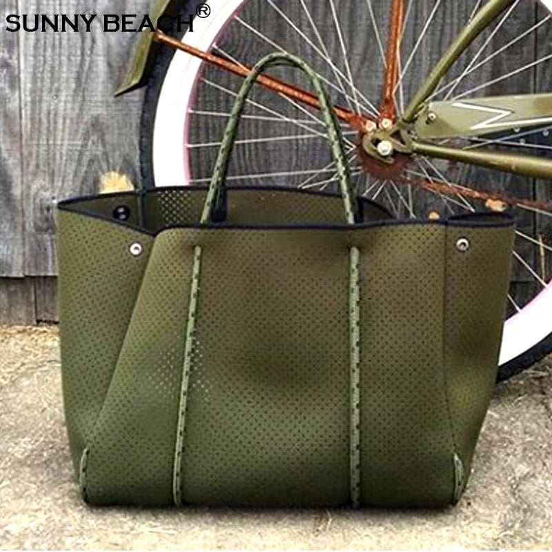 Luxury Tote Shoulder Bag for Women Large Beach Neoprene Light Handbags Bolsas Female