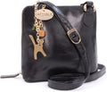 - Small Leather Crossbody Bag for Women - Mini Shoulder Bag - Long Adjustable Strap - Lena