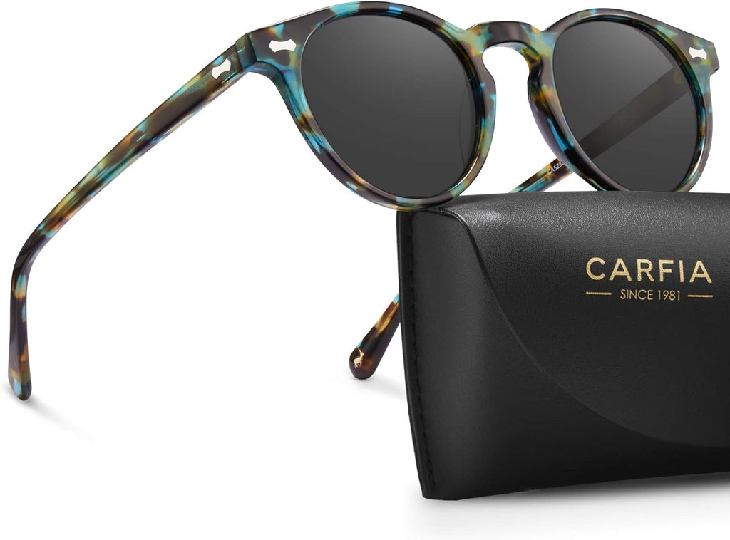Polarised Womens Sunglasses Vintage UV400 Protection Acetate Frame
