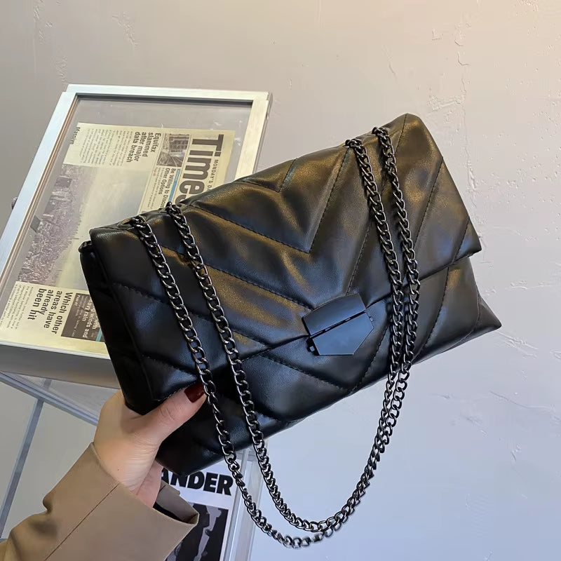 Rivet Chain Small Crossbody Bags for Women Shoulder Messenger Bag Lady Luxury Handbags