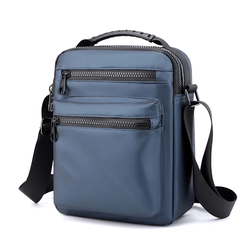 Man Classic Messenger Bag Men'S Multifunction Shoulder Sling Pack Nylon Business Crossbody Flap Male Simple Handbags