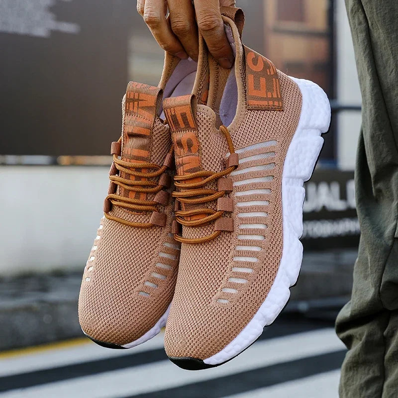 Summer Men Sneakers Lightweight Breathable Mesh Outdoor Casual Shoes Fashionable Tennis Training Shoes Men'S Shoes Free Shipping