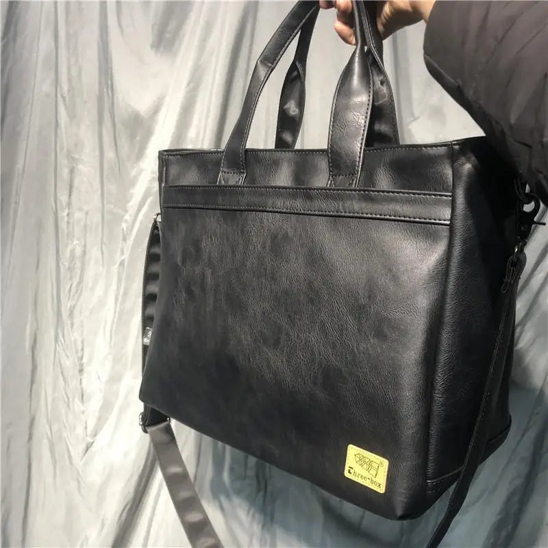 New Korean Men'S Handbags Casual Business Men Shoulder Bag Computer A4 Briefcase Crossbody