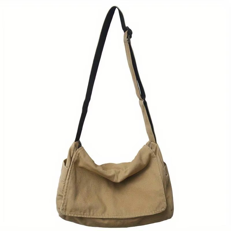 Women'S Messenger Bag Vintage Handbag Canvas Teenager Shoulder Tote Bags Casual Handbag Crossbody Handbags
