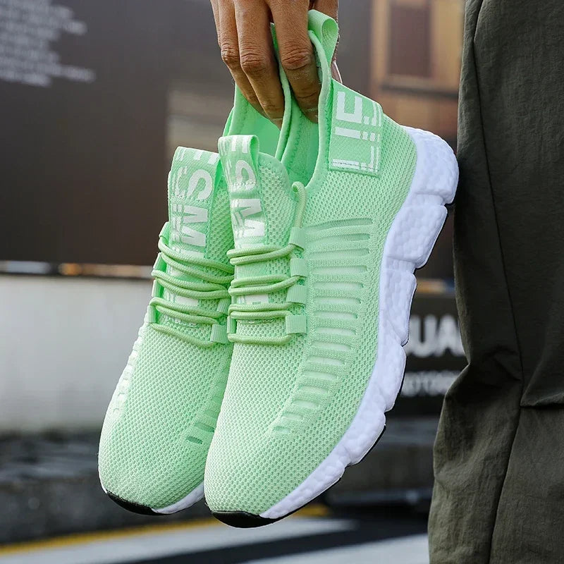 Summer Men Sneakers Lightweight Breathable Mesh Outdoor Casual Shoes Fashionable Tennis Training Shoes Men'S Shoes Free Shipping