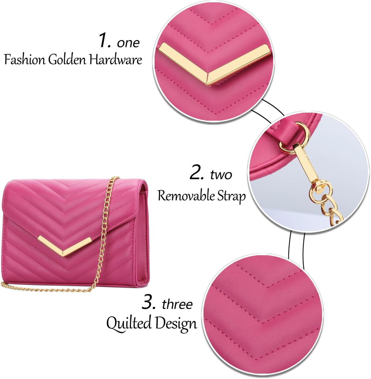 Women'S K-01428A Chevron Clutch Clutch Purse